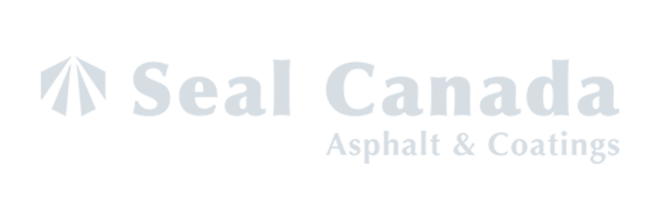 Logo of Seal Canada with a stylized road icon. Text reads "Seal Canada Asphalt & Coatings," crafted by a leading Toronto Design Agency. Conte Studios