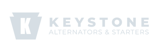 The logo of Keystone Alternators & Starters showcases a stylized "K" within a keystone shape, with the company's name elegantly placed to the right. Crafted by Conte Studios, a renowned brand design agency in Toronto, it reflects precision and sophistication. Conte Studios