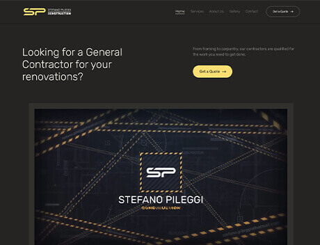 Welcome to Stefano Pileggi, your trusted general contractor for renovations. Looking to transform your space? Our website provides easy navigation and a "Get a Quote" button to kickstart your project. Partner with our Toronto design agency for seamless construction and design solutions. Conte Studios